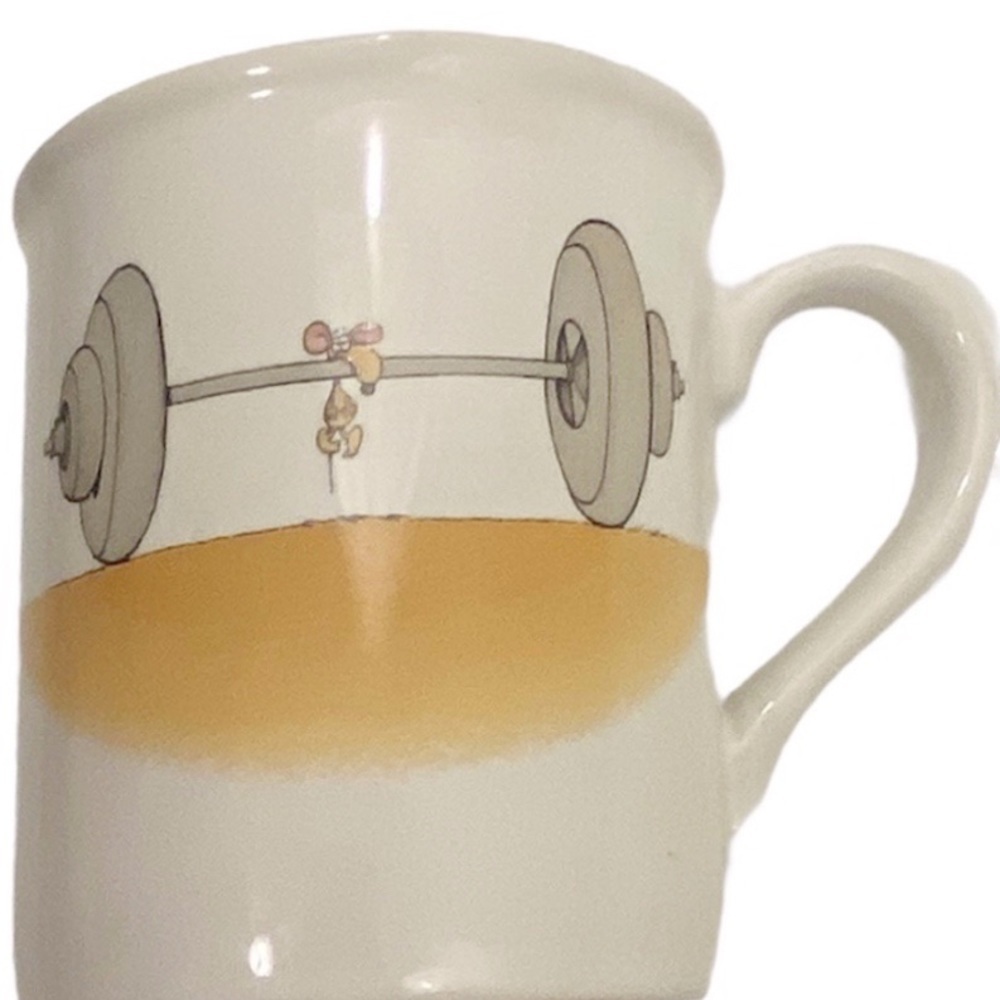 Vintage Hallmark Rim Shots 1985 Gym Mouse Mug Cup